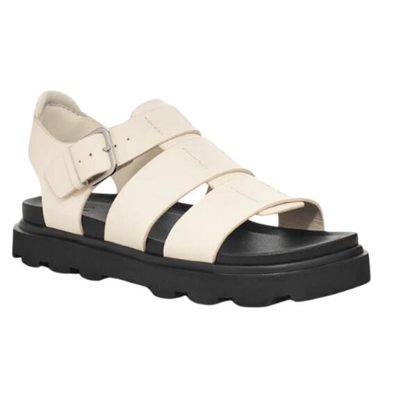 UGG Australia Capitelle Strap in Ivory New Size 7.5 - Picture 1 of 10